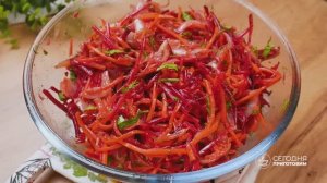 Свекла, лук, морковь❗🔥 Я готовлю этот салат раз в неделю! Полезный рецепт❗🔥