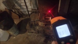 Печка на отработке.