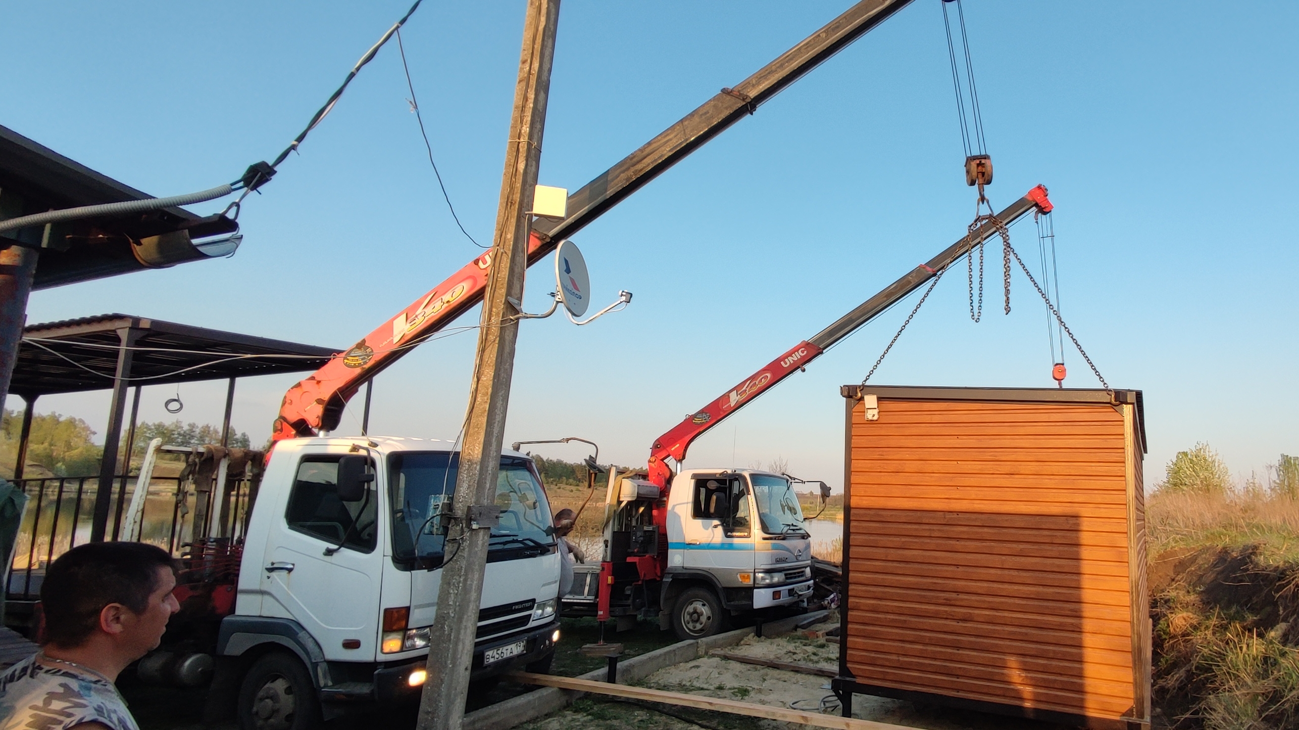 Дачный дом модульный блок контейнер вагончик с верандой #производство #строительство #дачныйдом