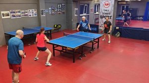 Чирков/Егоров (1206) - Шмидт/Кузнецова (818) 26.03 настольный теннис Парный РАНДОМ турнир