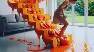 ЗАЛИПАТЕЛЬНОЕ ВИДЕО. ЛЕСТНИЦА ИЗ ЕДЫ. ASMR АСМР