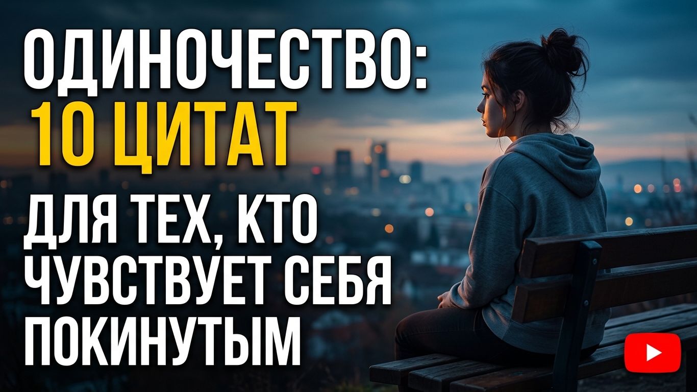 Одиночество: 10 самых лучших цитат для тех, кто чувствует себя покинутым