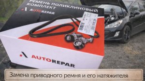 Убрал свист за 30 минут! Замена приводного ремня и натяжителя на Peugeot 308 с EP6