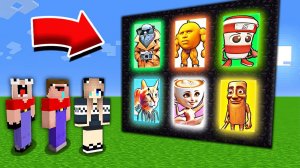 ВСЕ СЕРИИ 2 НУБА И ДЕВУШКА ПРО НАШЛИ НОВЫЕ ПОРТАЛЫ К МОНСТРАМ В МАЙНКРАФТ! MINECRAFT СБОРНИК