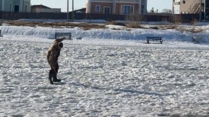 Поимка форели со льда