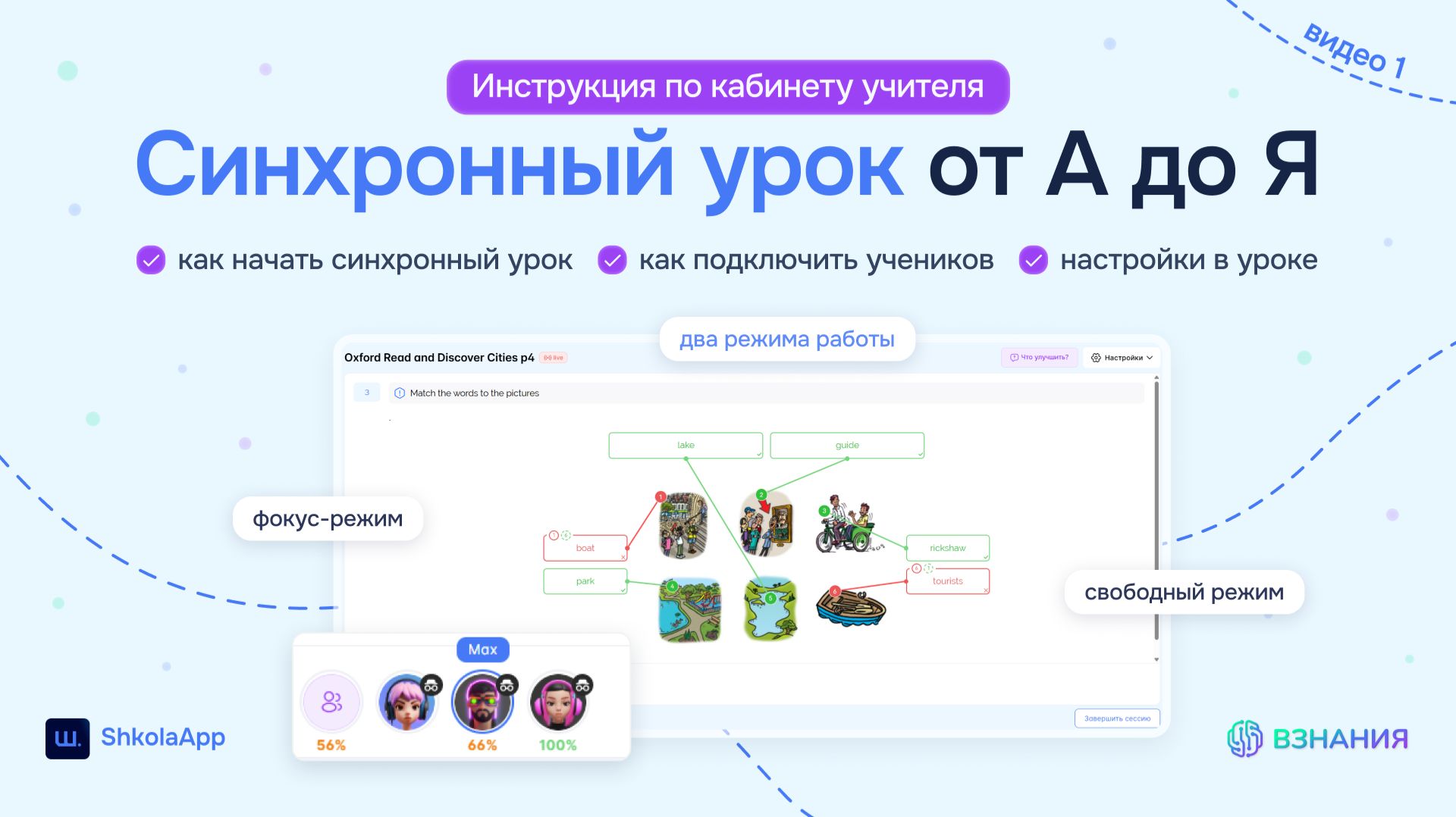 Синхронный урок от А до Я. Инструкция по кабинету учителя