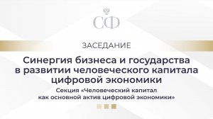 Синергия бизнеса и государства в развитии человеческого капитала цифровой экономики