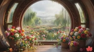 Сказочные деревни гномов из средиземья. Добрая спокойная музыка.