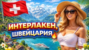 Прогулка по Интерлакену, Швейцария 🇨🇭 Обзорная экскурсия по красивому швейцарскому городку в Альпа