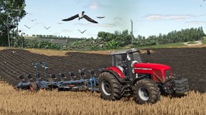 FS25 Etruria. Пахота Massey Ferguson 8280 + Lemken Titan 18