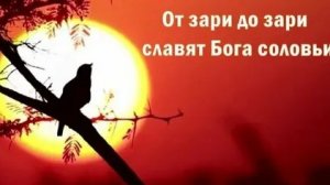 Песни для души. "От зари до зари славят бога соловьи."