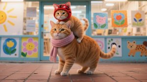 Ой! Художник в тигровой шапочке ждёт в студии — а мама дремлет в библиотеке