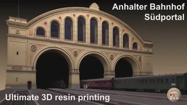 BBM1930s. Южный портал вокзала Anhalter Bahnhof в масштабе 1/87