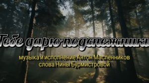 Антон Масленников/Тебе дарю подснежники