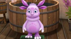 Лунтик  Лунтик  с друзьями запускает кораблик. Для детей .Часть 21