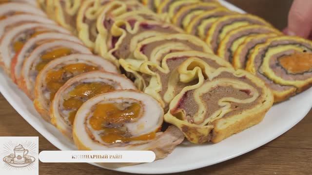 🍖 Мясные шедевры_ три рецепта рулетов, которые удивят всех!