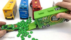 Мультики с Игрушками про Машинки Развивающие Мультфильмы Тачки Машинки в Разноцветных Конфетах Видео