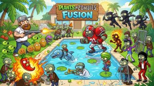 Зомби против растений PvZ Fusion Plants vs Zombies Растения против Зомби Битва