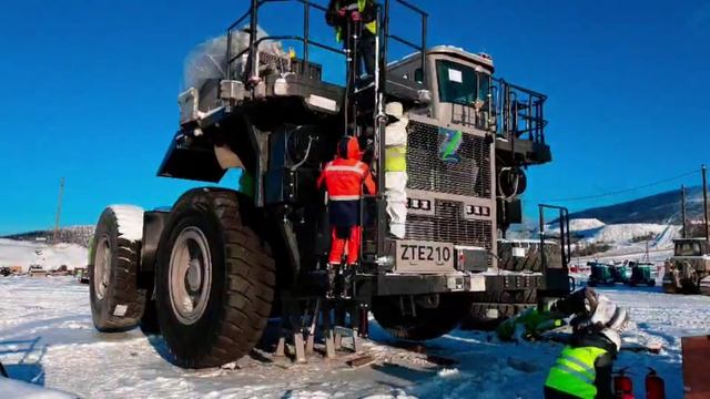 Монтаж горнодобывающей техники Zoomlion на объекте