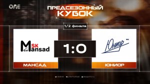 Мансад - Юниор 1:0 | Обзор матча