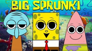СПРУНКИ АНИМАЦИЯ! БОЛЬШОЙ ПАРЕНЬ С ПЕРСОНАЖАМИ SPONGEBOB РЕАКЦИЯ