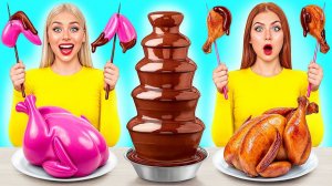 Шоколадный Фонтан Челлендж  Смешные Ситуации с Едой