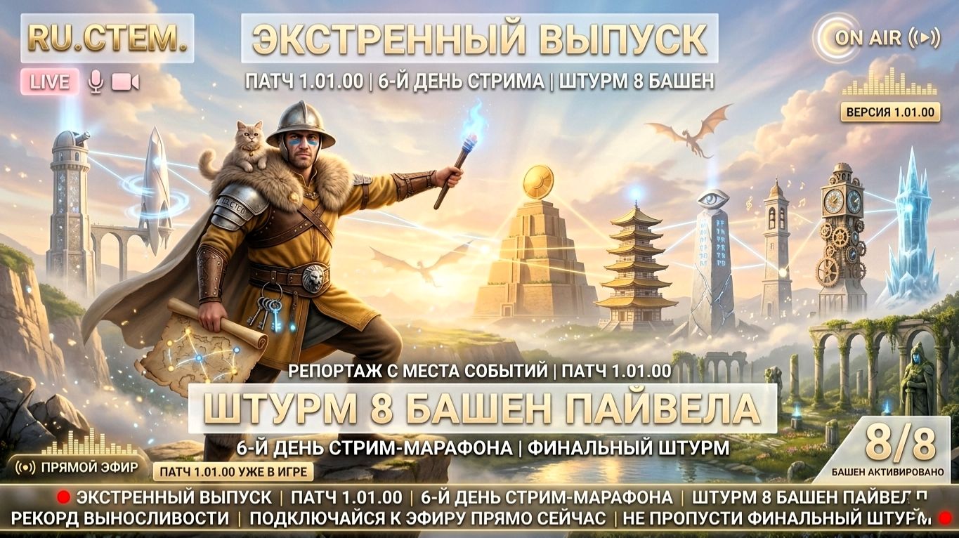 6-Й ДЕНЬ: ШТУРМ 8 БАШЕН ПАЙВЕЛА  ПАТЧ 1.01.00  РЕКОРДНЫЙ МАРАФОН  Crimson Desert