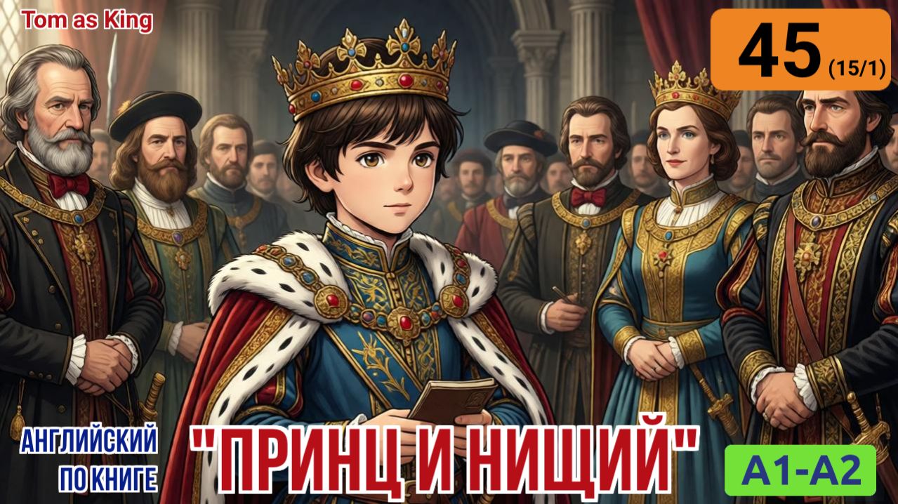 "Принц и нищий" на английском | Глава 15/1: Новые обязанности и скучный день Тома | A1-A2