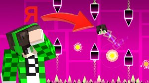 Я построил уровень из Geometry dash в Майнкрафте! (Это было ошибкой)