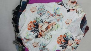 42310 Блузки женские длинный рукав, 2пак, ED8, секонд (cream/extra) оптом