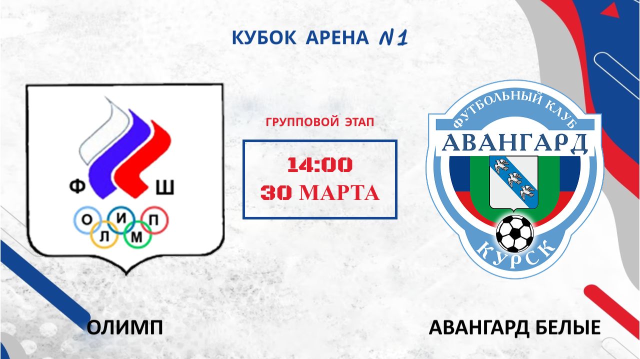 ОЛИМП — АВАНГАРД БЕЛЫЕ | ГРУППОВОЙ ЭТАП | КУБОК АРЕНА N1