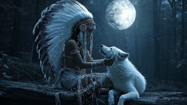 Ночь волка - Нежная музыка флейты, фоновая Индейская музыка для отдыха