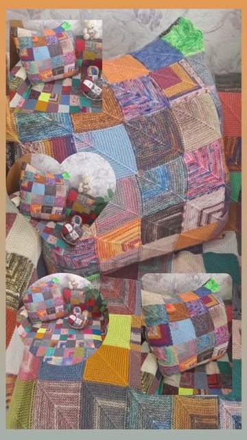 🤩Ещё один долговязик завершен. Вроде чехол для подушки и не большое изделие, но вязался не торопясь