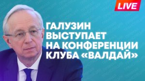 Замглавы МИД России Галузин выступает на конференции клуба "Валдай" в Узбекистане