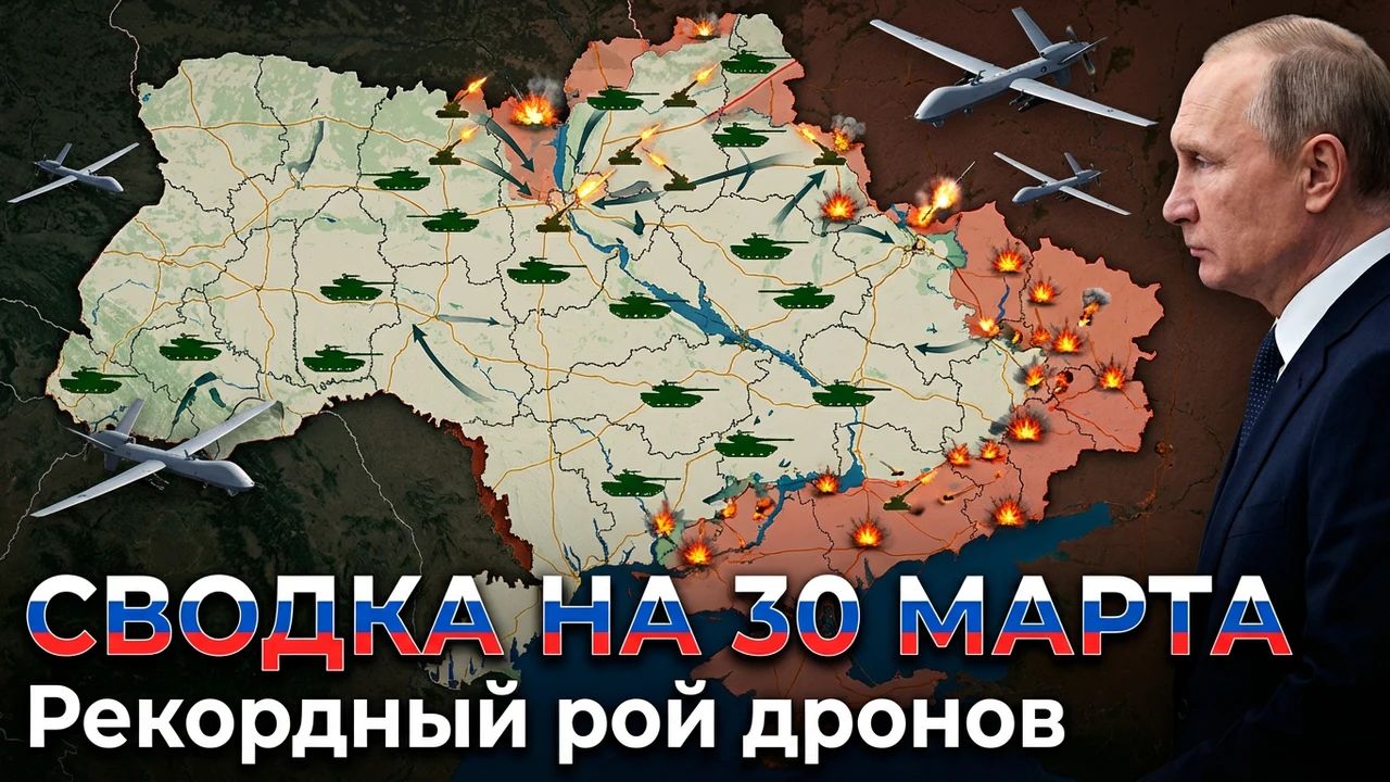 СВОДКА НА 30 МАРТА, КАРТА СВО СЕГОДНЯ, НОВОСТИ , СВО НА УКРАИНЕ, ВОЙНА ИРАН 2026 ЮРИЙ ПОДОЛЯКА