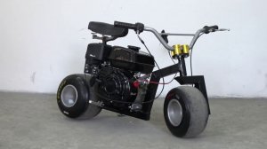 Самодельный мини-мотоцикл с шинами от карта