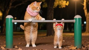 Похудение котёнка в тигровой шапочке: сладкие хитрости мамы приносят победу!