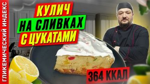 Кулич на сливках с цукатами — рецепт вкусного пасхального кулича в мультиварке