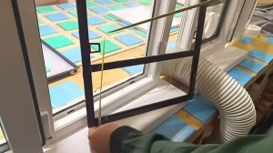 Замер вставки для мобильного кондиционера как москитная сетка