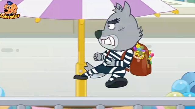 Храбрый шериф Лабрадор, опасный лифт, познавательный мультфильм.