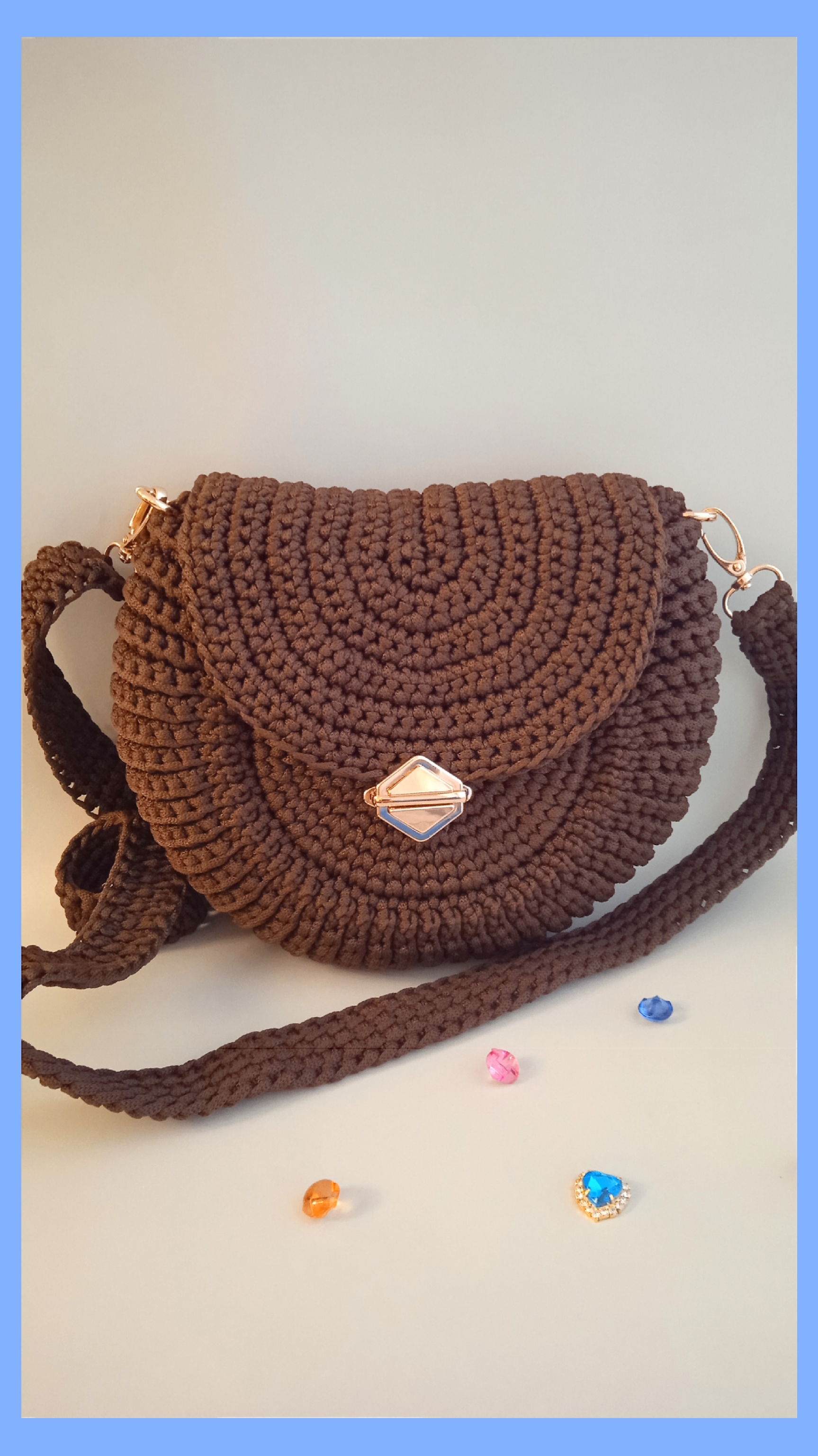 ↩️Круглая сумочка вязаная ↪️