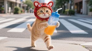 Мама работает в раменной, котёнок делает сок — мечта о велосипеде котёнка в шапочке сбывается