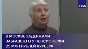 В Москве задержали забравшего у пенсионерки 25 млн рублей курьера