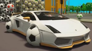 Грузовик-экскаватор для детей Машинки Мак Трак и Маккуин из 3D мультфильма Учим формы для малышей