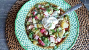 Многоликая окрошка. Один из вариантов приготовления. Окрошка с ветчиной.