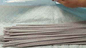 Подготовка к плетению трубочек с леской для нового изделия корневым плетением