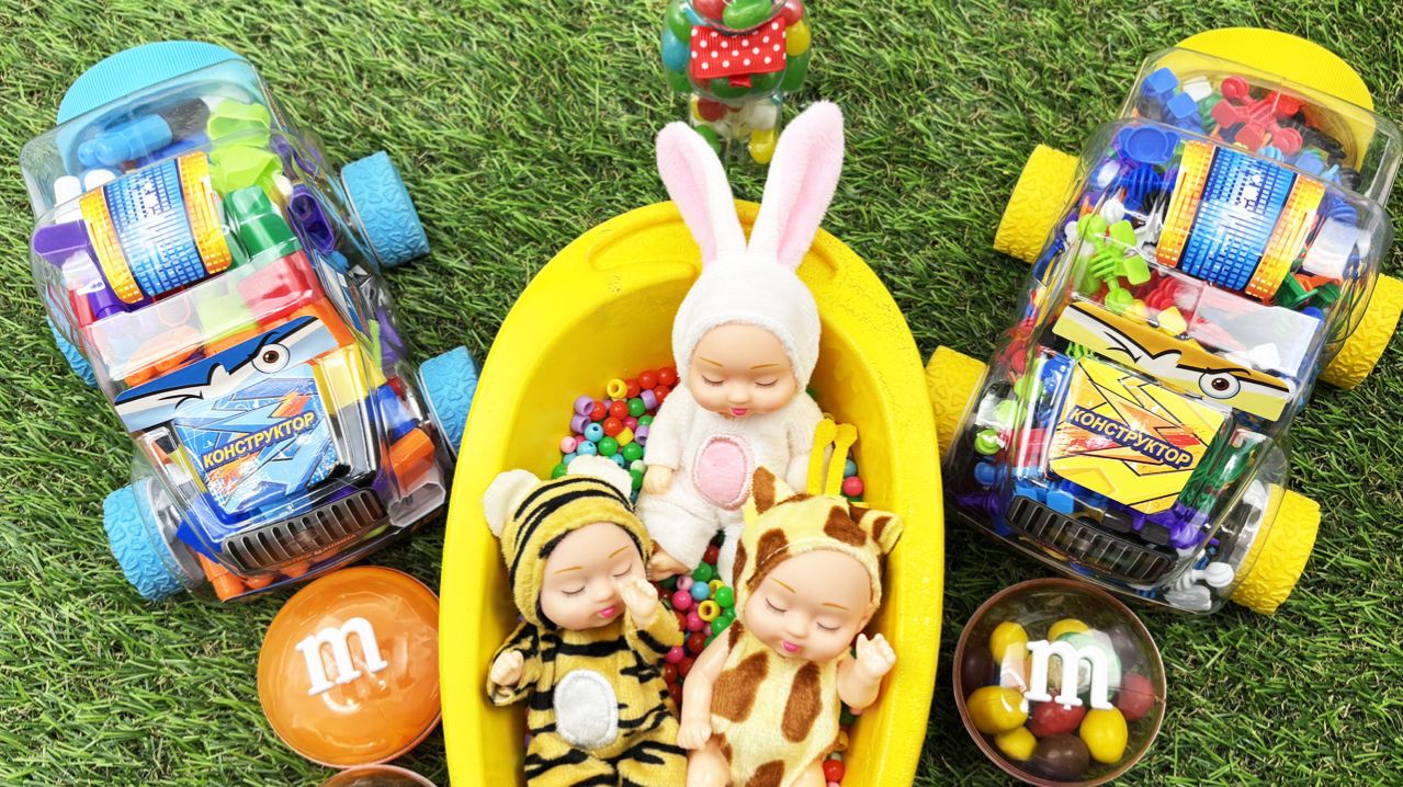 Мультики для девочек про спящих лялек и машинок для них. Мультики для детей и малышам