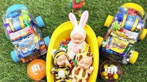 Мультики для девочек про спящих лялек и машинок для них. Мультики для детей и малышам