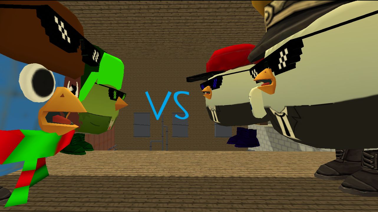 Я и мой друг против блу и чела