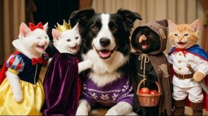 Белоснежка и семь гномов 🐱🍎✨